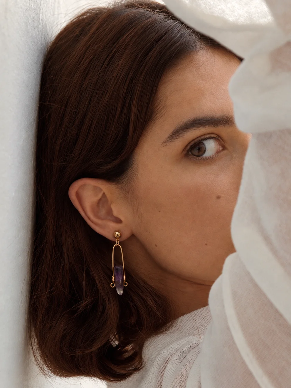 Aretes Serenidad Amatista - Imagen 2