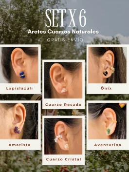 Set x 6 Aretes Calma y Conexión