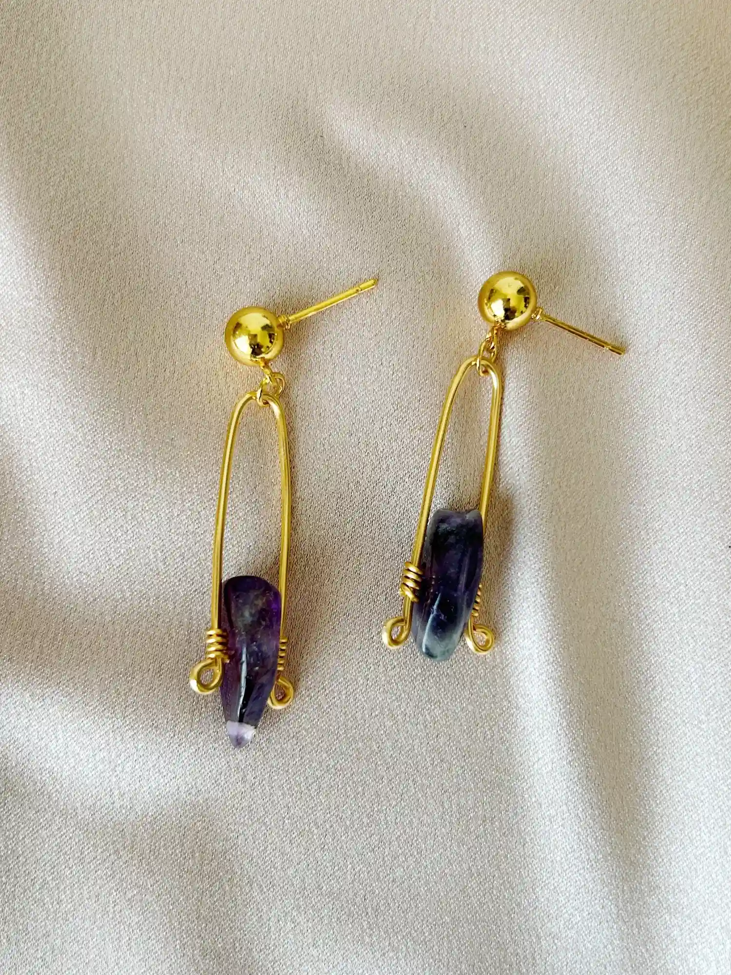 Aretes Serenidad Amatista - Imagen 3