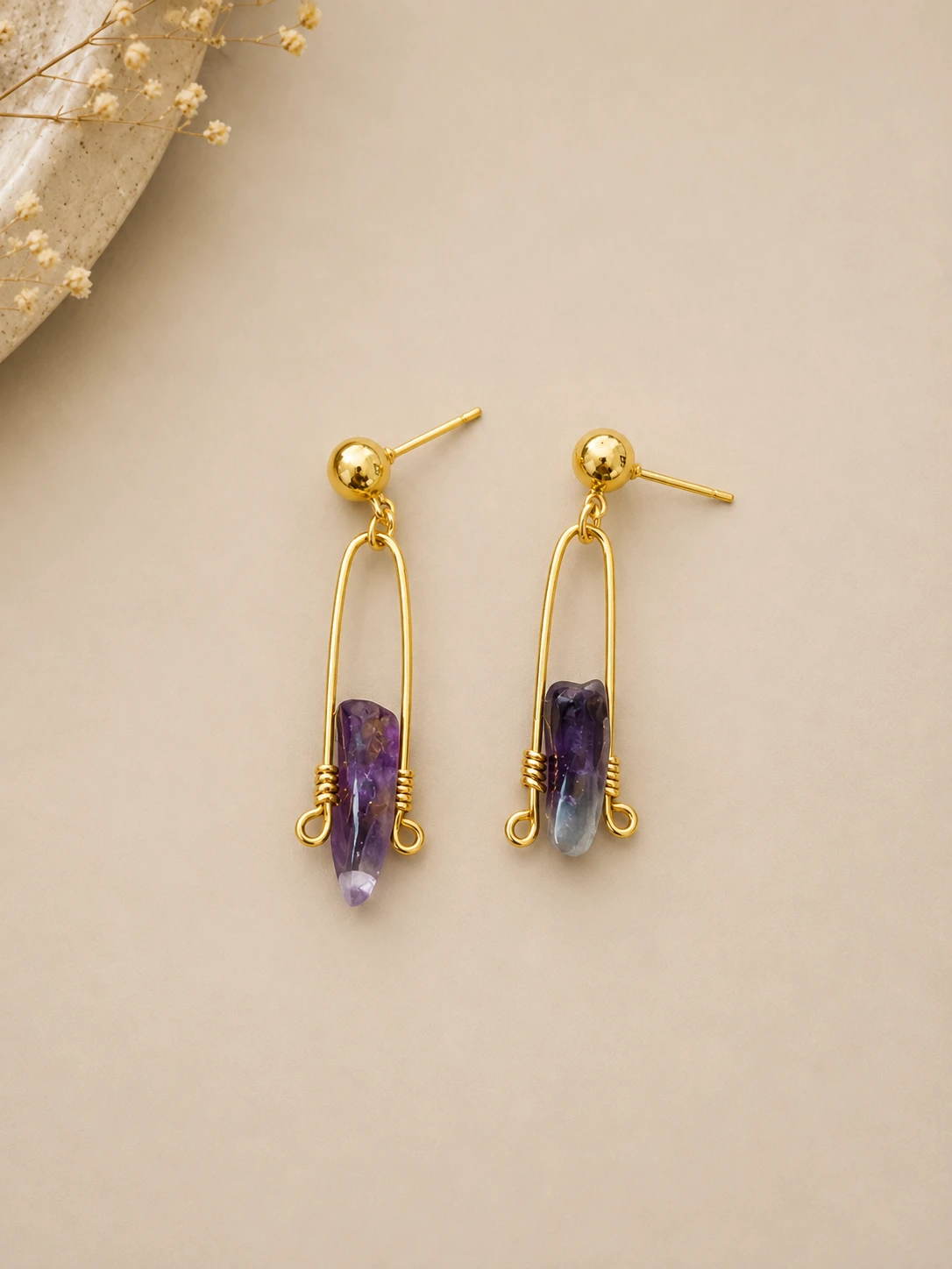 Aretes Serenidad Amatista