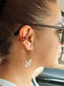 Aretes protección Cuarzo Cristal