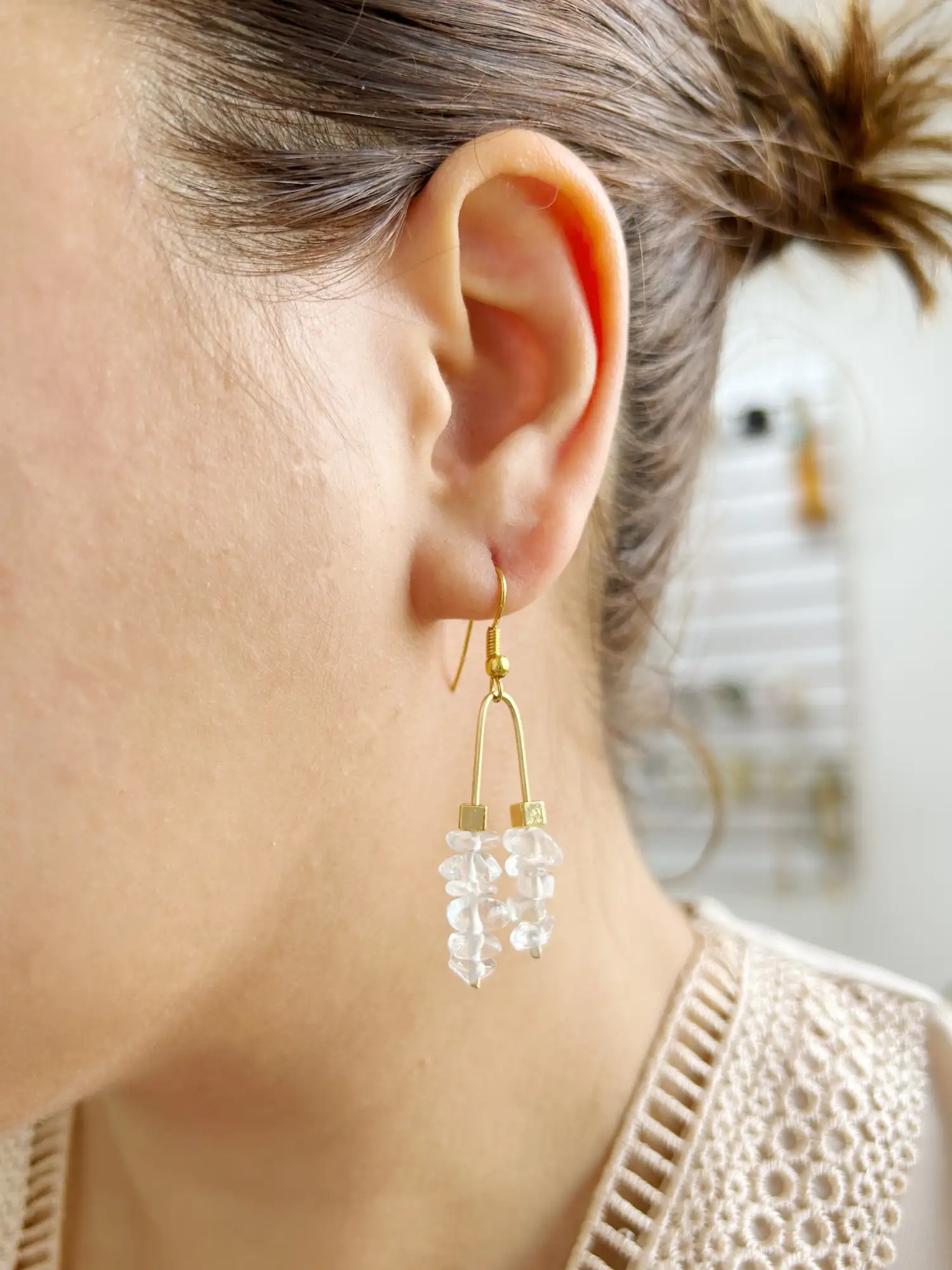 Aretes protección Cuarzo Cristal - Imagen 3