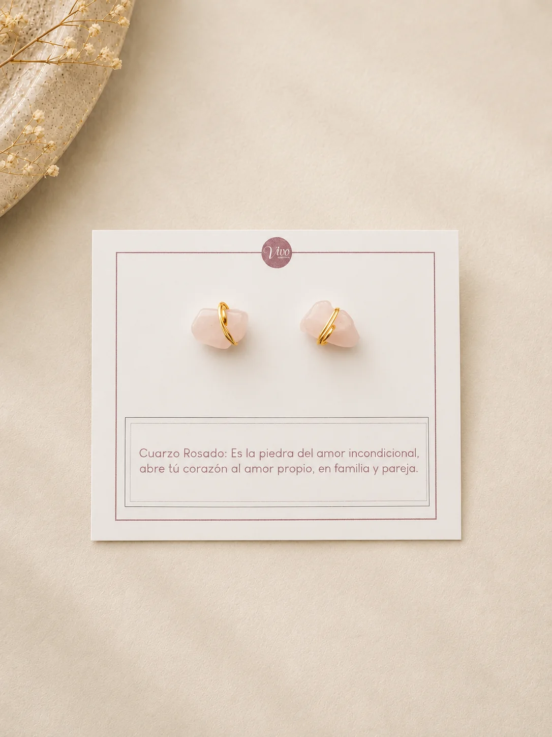 Topitos Amor Cuarzo Rosado