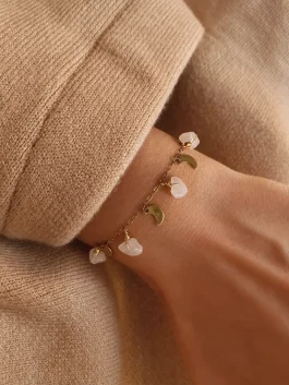Pulsera Amor Cuarzo Rosado