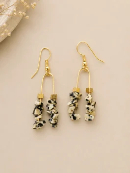 Aretes Alegría Jaspe Dálmata