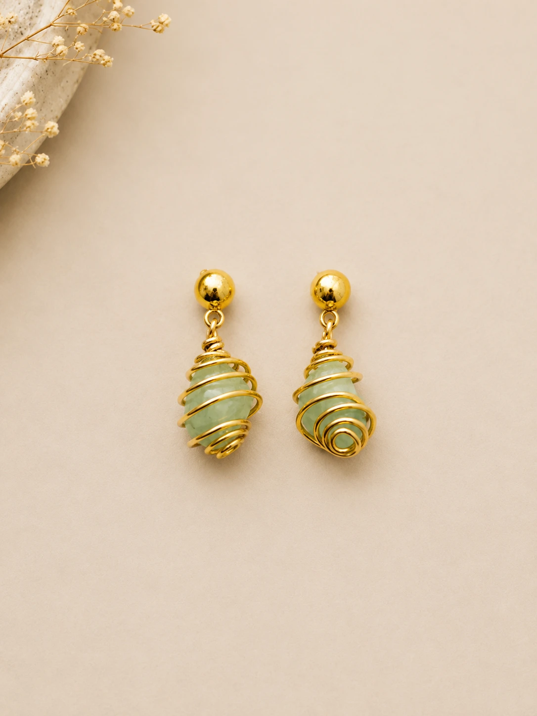 Aretes Armonía Aventurina