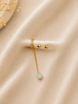 Earcuff Serenidad Agua Marina