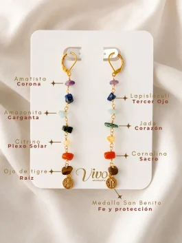 Aretes Chakras San Benito