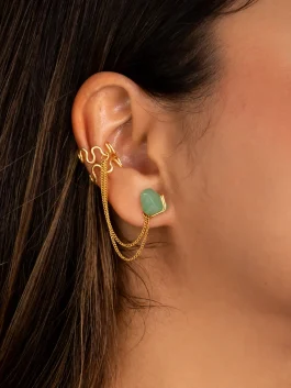 Earcuff Bienestar Aventurina